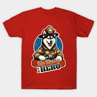 Husky Fireman T-Shirt